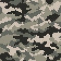 Camouflage Pattern Digital Pixels ACU Digital Royalty Free Stock Photo