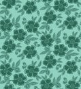 Tropical floral seamless background Royalty Free Stock Photo
