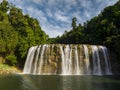 Tropical forest with waterfalls. Surigao del Sur, Philippines. Royalty Free Stock Photo