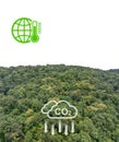 Tropical forests can absorb large amounts of carbon dioxide from the atmosphere Royalty Free Stock Photo