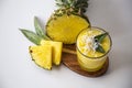 Tropical fresh pineapple smoothies