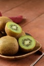 Tropical fruit fresh sweet ripe kiwi Royalty Free Stock Photo