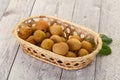 Tropical fruit longan Royalty Free Stock Photo