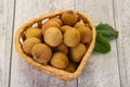 Tropical fruit longan Royalty Free Stock Photo
