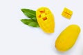 Tropical fruit, Mango  on white background Royalty Free Stock Photo