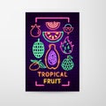 Tropical Fruit Neon Flyer