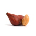 Tropical fruit : Snake fruit, Salak, Salacca or Sala isolate on