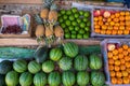 Tropical Fruit Stand in Sri Lanka. Royalty Free Stock Photo