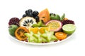 Tropical fruits plate
