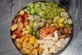 Tropical Fruits On A Plate or Thali