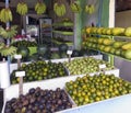 Tropical fruits in a roadside fruit shop in Bali