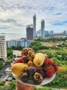 Tropical fruits in Thailand jomtien beach pattaya