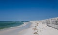 Tropical Gulf Coast ocean beach landscape scene.