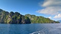 Tropical hilly islands in El Nido, Philippines Royalty Free Stock Photo