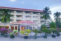 Tropical hotel building Royalty Free Stock Photo