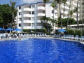 Tropical Hotel and Pool in Acapulco Mexico