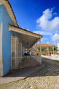 Tropical house - Trinidad, cuba Royalty Free Stock Photo