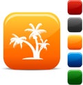 Tropical icons. Royalty Free Stock Photo