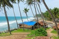 Tropical Indian village in Varkala, Kerala, India Royalty Free Stock Photo