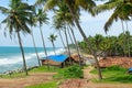 Tropical Indian village in Varkala, Kerala, India Royalty Free Stock Photo