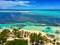 Tropical island in Bahamas Royalty Free Stock Photo