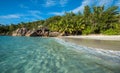 Tropical island beach Anse Lazio, Praslin, Seychelles Royalty Free Stock Photo