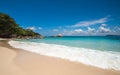 Tropical island beach Anse Lazio, Praslin, Seychelles Royalty Free Stock Photo