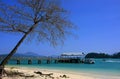 Tropical island beach, Marble Geoforest Park Royalty Free Stock Photo