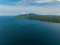 Tropical Island and blue sea in Samal, Davao. Philippines.