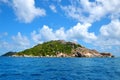 Tropical island Grande Soeur near La Digue, Seychelles.