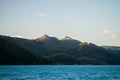 Tropical island in the Great Barrier Reef. coral reef, with yachts sailing. Boats and super yachts on holiday. Voyages travelling Royalty Free Stock Photo