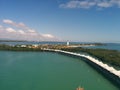 Tropical island Harvest Caye Belize