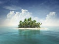 Tropical island Royalty Free Stock Photo