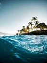 Blue ocean sunrise in Maui paradise Royalty Free Stock Photo