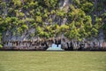 Tropical islands at Tham Lod Cave, Phang Nga Thailand Royalty Free Stock Photo