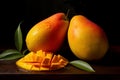 Tropical Juicy mango. Generate Ai