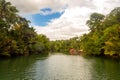 Tropical jungle river - Loboc river. Bohol, Philippines Royalty Free Stock Photo