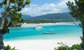 Tropical lagoon island paradise of Okinawa Royalty Free Stock Photo