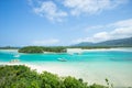 Tropical lagoon island paradise of Okinawa Royalty Free Stock Photo