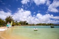 Tropical lagoon in Mauritius Island Royalty Free Stock Photo