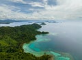 Tropical landscape of Borneo island. Malaysia. Royalty Free Stock Photo