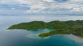 Tropical landscape of Borneo island. Malaysia. Royalty Free Stock Photo