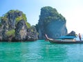 Tropical landscape. Railay beach, Krabi, Thailand