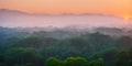 Tropical landscape at sunrise Royalty Free Stock Photo