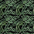 Tropical leaves pattern. Green leaf monstera seamless. Artistic collage for floral print