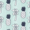 Tropical Leaves seamless pattern