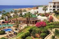 Tropical luxury resort hotel, Sharm el Sheikh, Egypt. Royalty Free Stock Photo