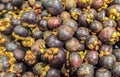 Tropical Mangosteen Fruit in The Market