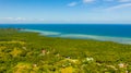 Coast with mangroves and sea. Bohol,Philippines Royalty Free Stock Photo