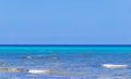 Tropical mexican beach cenote Punta Esmeralda Playa del Carmen Mexico Royalty Free Stock Photo